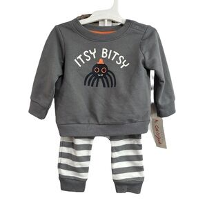 Cat & Jack Itsy Bitsy Spider Matching Set Baby Size 3-6 months NWT